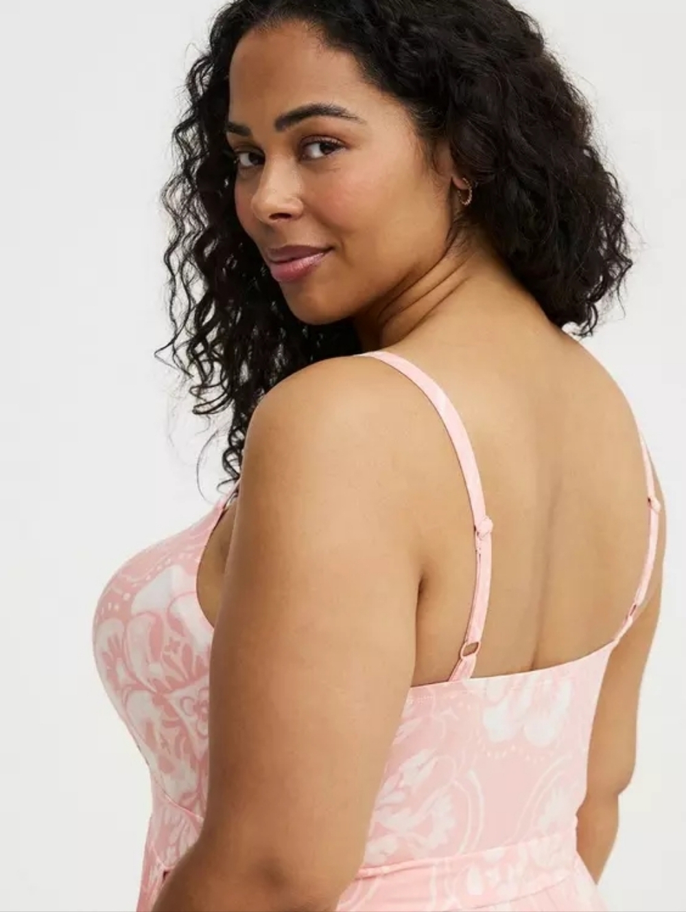Torrid Super Soft Raining Medallions Pink Tiered Maxi Dress Plus Size 2X Nwt - Picture 6 of 7
